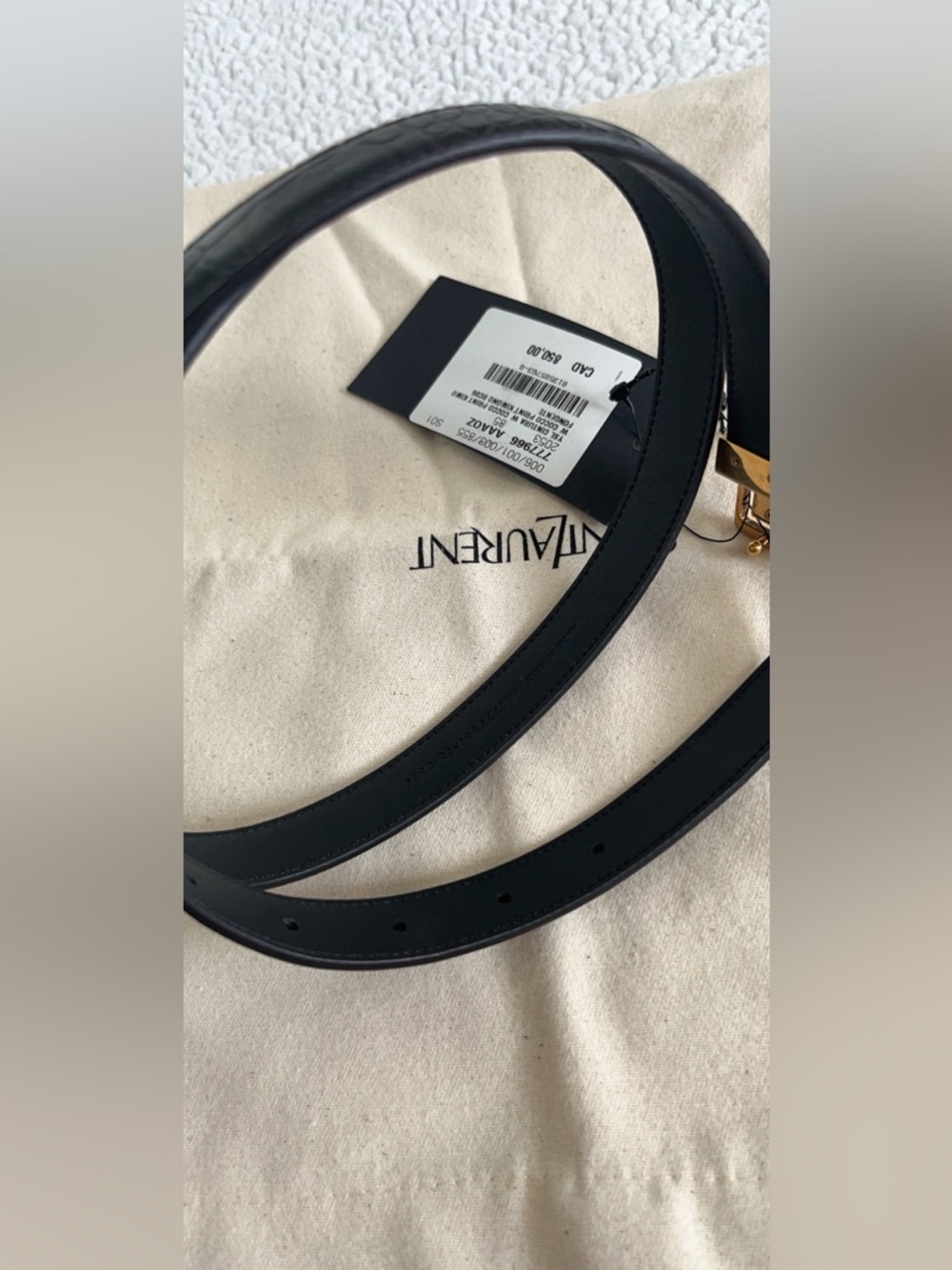 Saint Laurent La 66 Buckle Belt - Picture 9 of 14